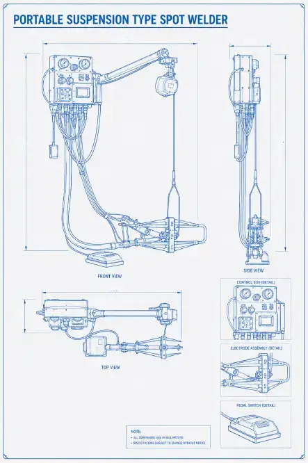 Portable Suspension Type Spot Welder